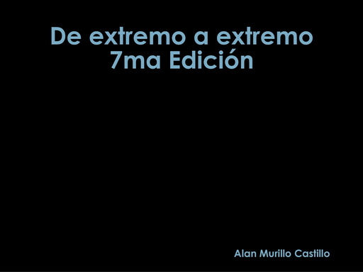 De extremo a extremo 7ma Edición
