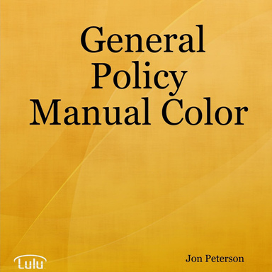 General Policy Manual Color