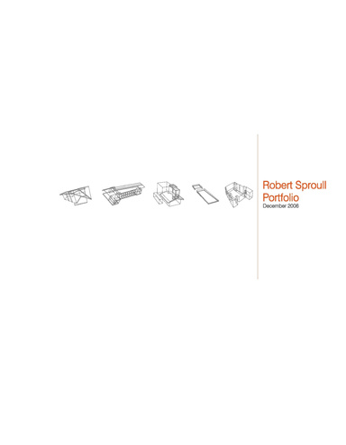 Robert Sproull Portfolio