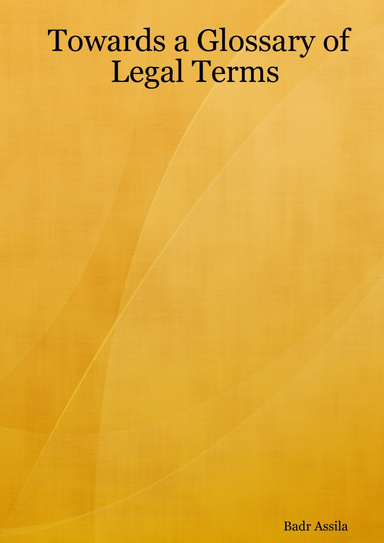 Towards a Glossary of Legal Terms