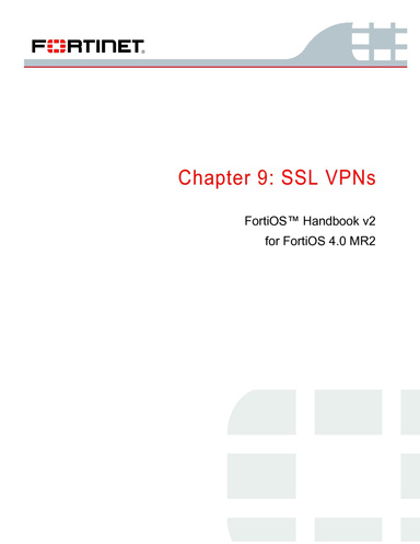 FortiOS Handbook V2, Chapter 9: SSL VPNs