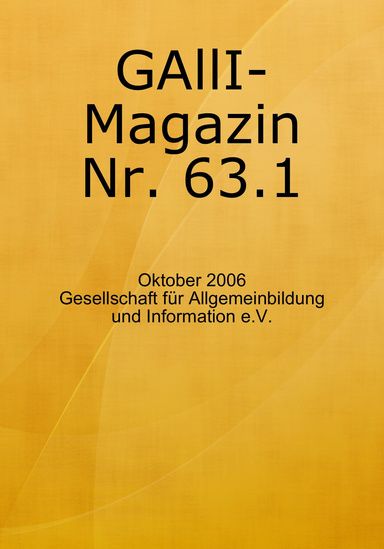 Allgemeinbildungsmagazin Nr. 63