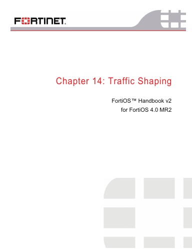 FortiOS Handbook V2, Chapter 14: Traffic Shaping