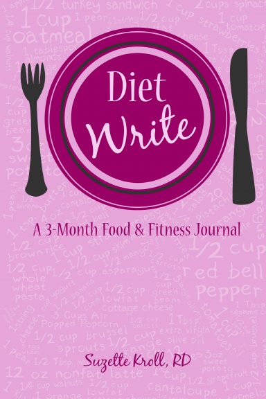 Diet Write: A 3 Month Food and Fitness Journal (pink cover)