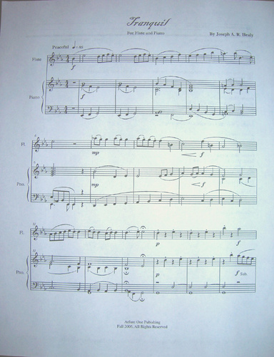 Tranquil - for flute and piano
