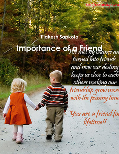 Friend is a great policy