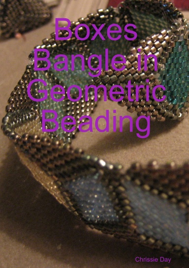 Boxes Bangle in Geometric Beading
