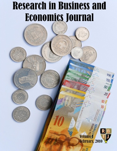 Research in Business and Economics Journal - Volume 1