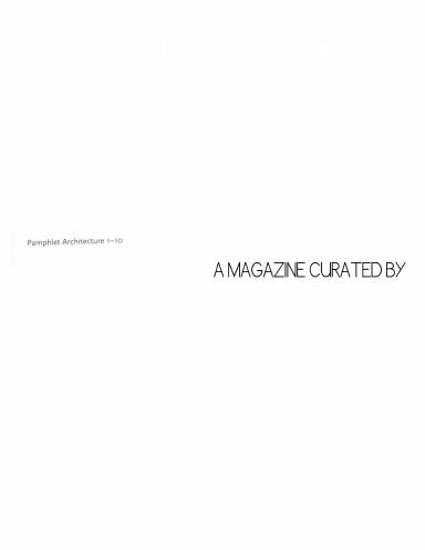 1-10:  Pamphlet + A MAGAZINE