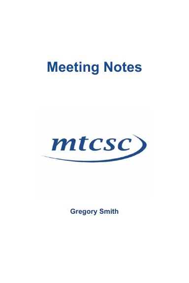 MTCSC Notebook