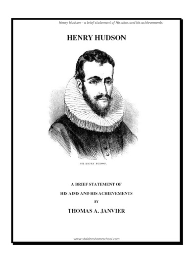 HENRY HUDSON  A BRIEF STATEMENT OF HIS AIMS AND HIS ACHIEVEMENTS