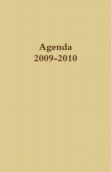 Agenda 2009-2010 (black & white)