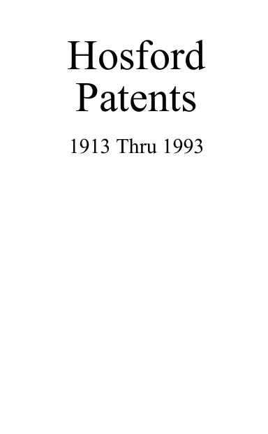 Hosford Patents