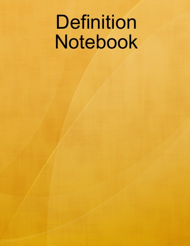 Definition Notebook