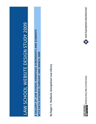 Law School Website Design Study 2009