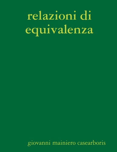 relazioni di equivalenza