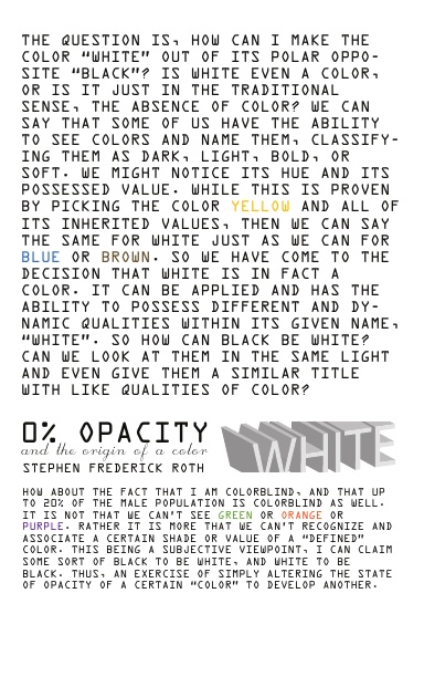 "White" 0% Opacity