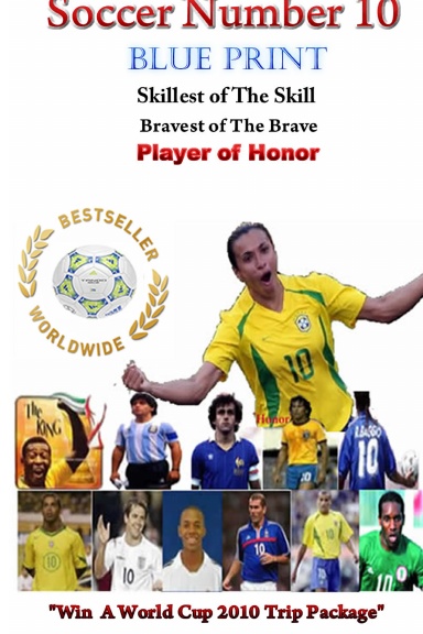 Soccer Number 10 Blue Print