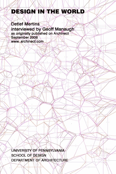 Design in the World: An Interview with Detlef Mertins