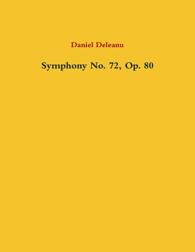 Symphony No. 72, Op. 80