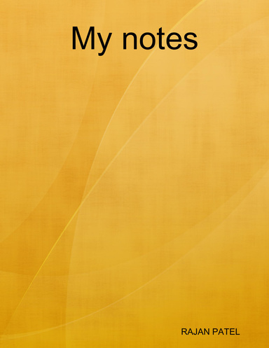 My notes