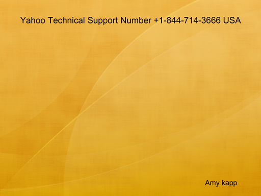 Yahoo Technical Support Number +1-844-714-3666 USA