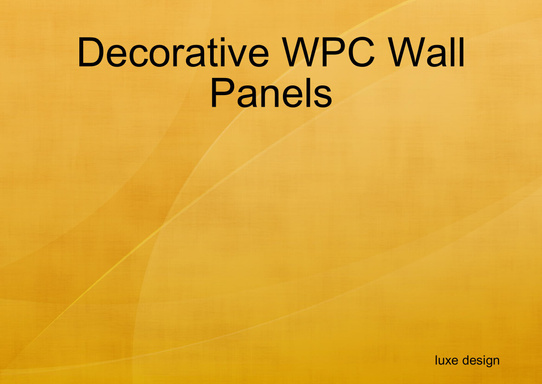 Decorative WPC Wall Panels