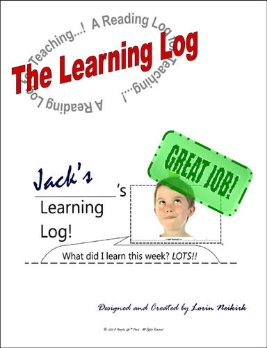 The Learning Log: A reading log for teaching kids, including those on the Autism Spectrum - Mitigates processing/organizational issues related to ASD/Aspergers