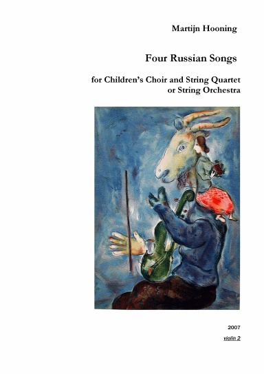 Four Russian Songs for Children's Choir and String Quartet or String Orchestra - Second Violin Part (English Edition)