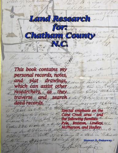Land Record Research - Chatham County