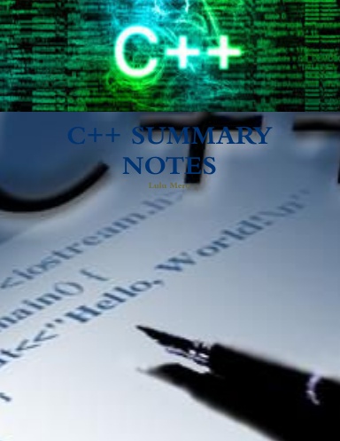 C++ SUMMARY NOTES