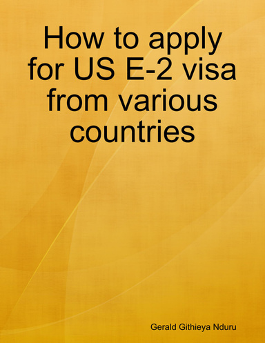 How to apply for US E-2 visa from various countries