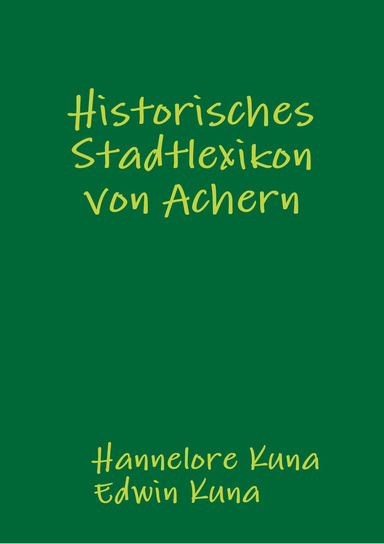 Historisches Stadtlexikon von Achern