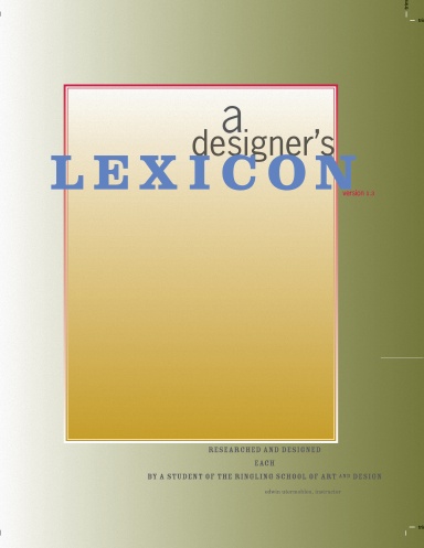 a designer's L E X I C O N v.1.3.2