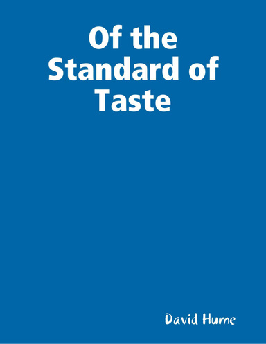 Of the Standard of Taste