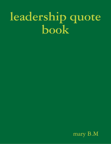 leadership quote book