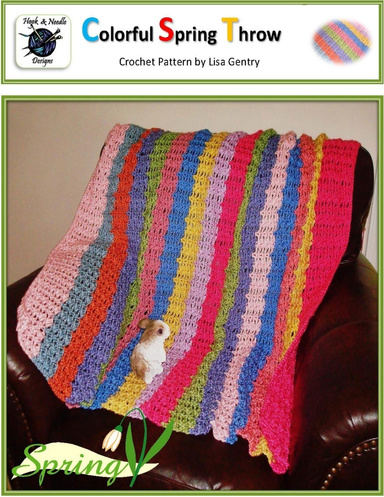 Colorful Spring Throw - Crochet Pattern