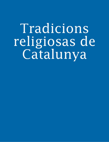 Tradicions religiosas de Catalunya