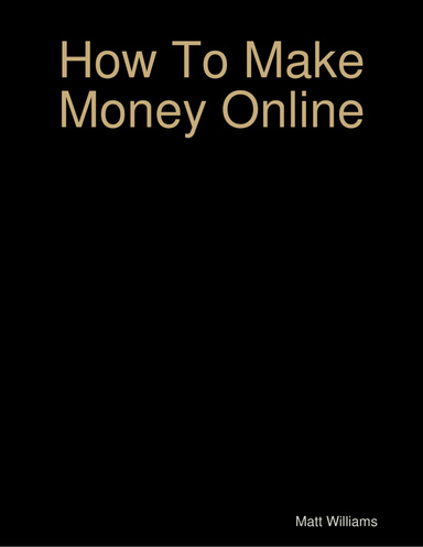 How To Make Money Online