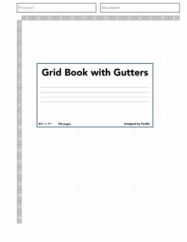 Grid Paper, 0.4" squares, 0.1" gutter