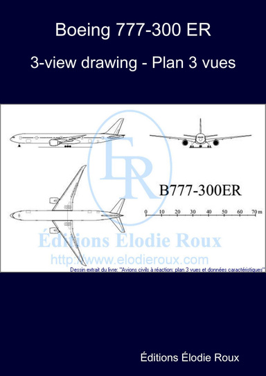 3-view drawing - Plan 3 vues - Boeing 777-300 ER