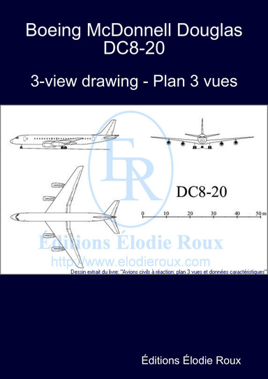 3-view drawing - Plan 3 vues - Boeing McDonnell Douglas DC8-20