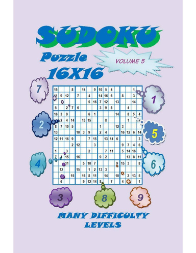 Sudoku Puzzle 16X16, Volume 5