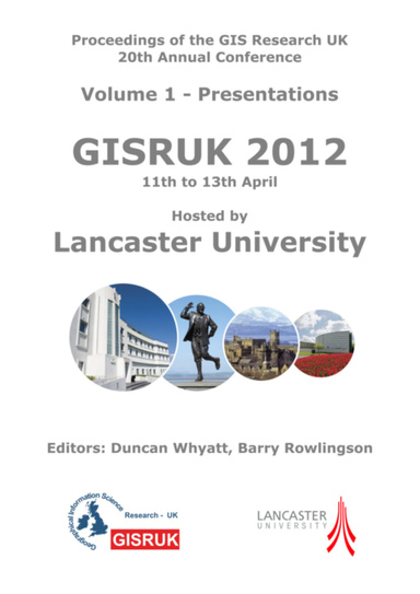Proceedings of the GIS Research UK 20th Annual Conference, Volume 1 - Presentations