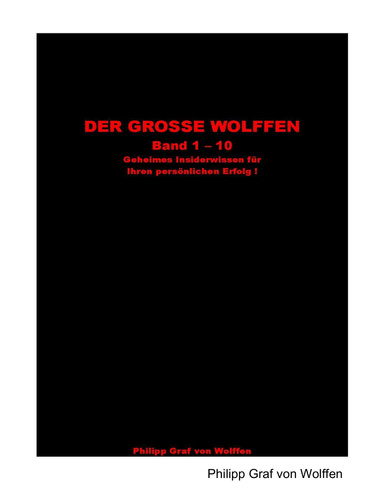 DER GROSSE WOLFFEN Band 1 - 10