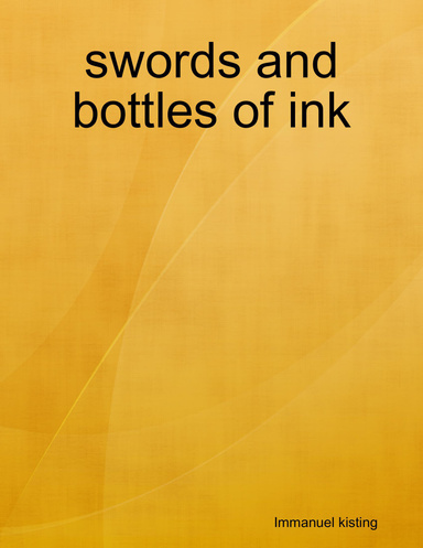 swords and bottles of ink
