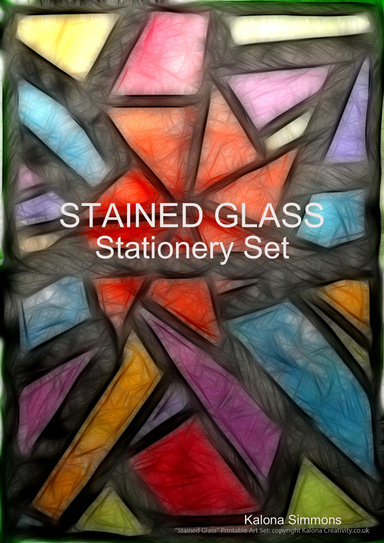STAINED GLASS Stationery Set