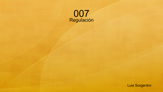 007 Regulación