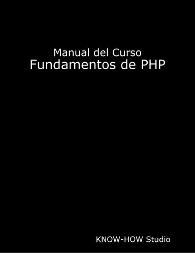 Manual del Curso Fundamentos de PHP