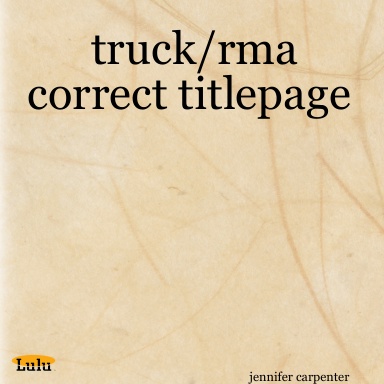 truck/rma correct titlepage